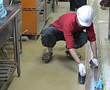 床工事・水性硬質ウレタン系耐熱水塗床(改修工事)07